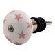 Light Pink Star Ceramic Wine Stopper (Pack Of One Piece)